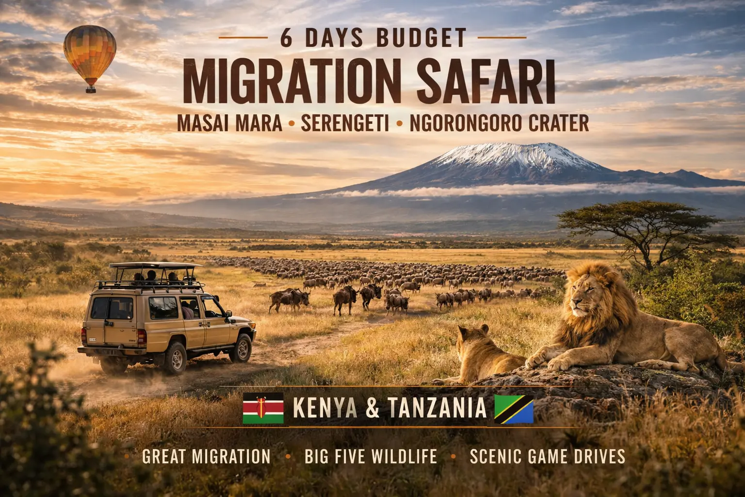 6 Days Budget Migration Safari