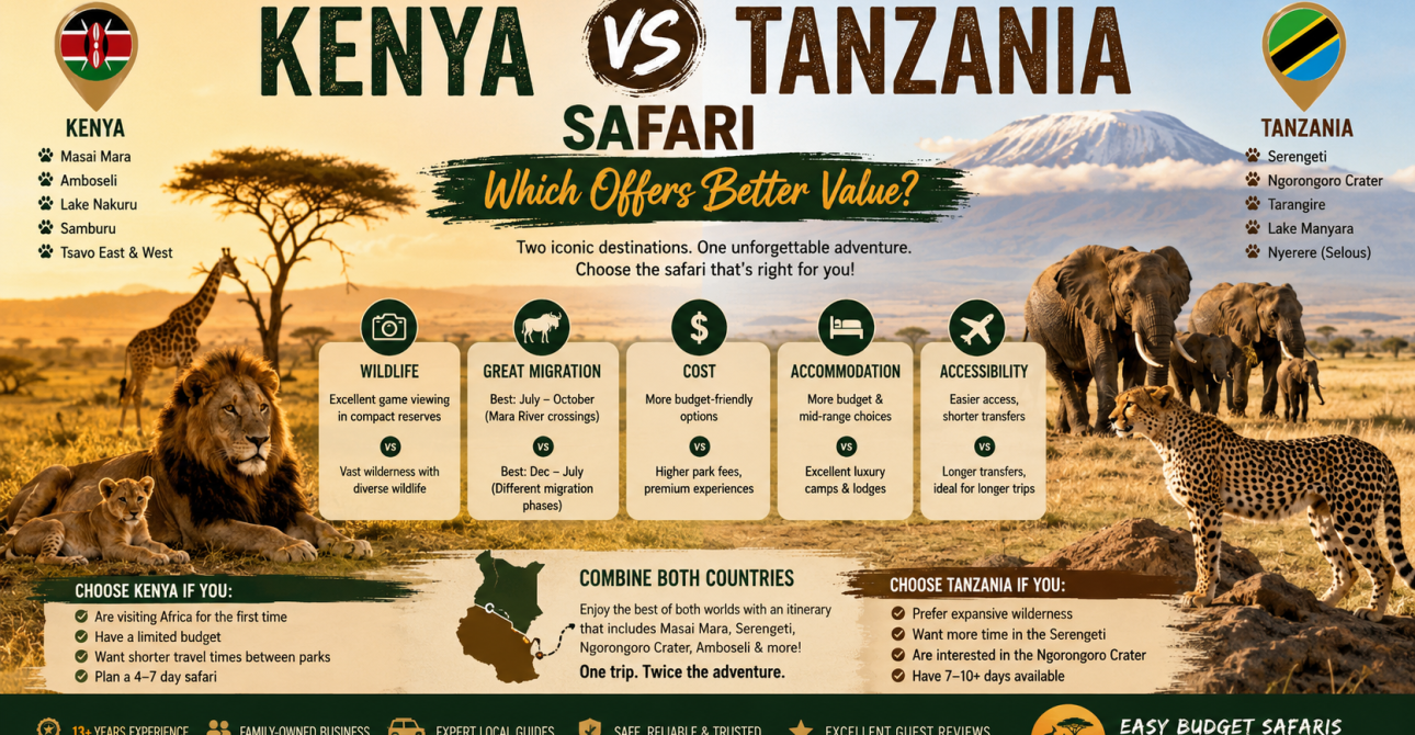 Kenya vs Tanzania Safari | Which Offers Better Value?